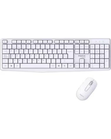 APPROX Tecladoraton inalamb X420W 1000DPI Blanco
