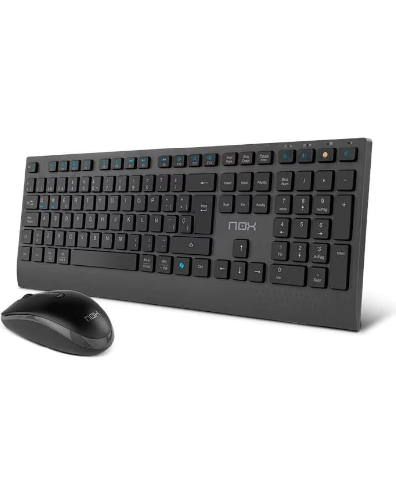 NOX Teclado raton lite duo inalambrico negro