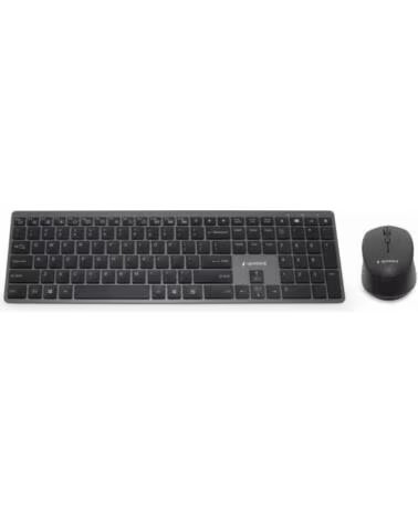 GEMBIRD Kit TecladoRaton Inalambr Pro Slim Negro