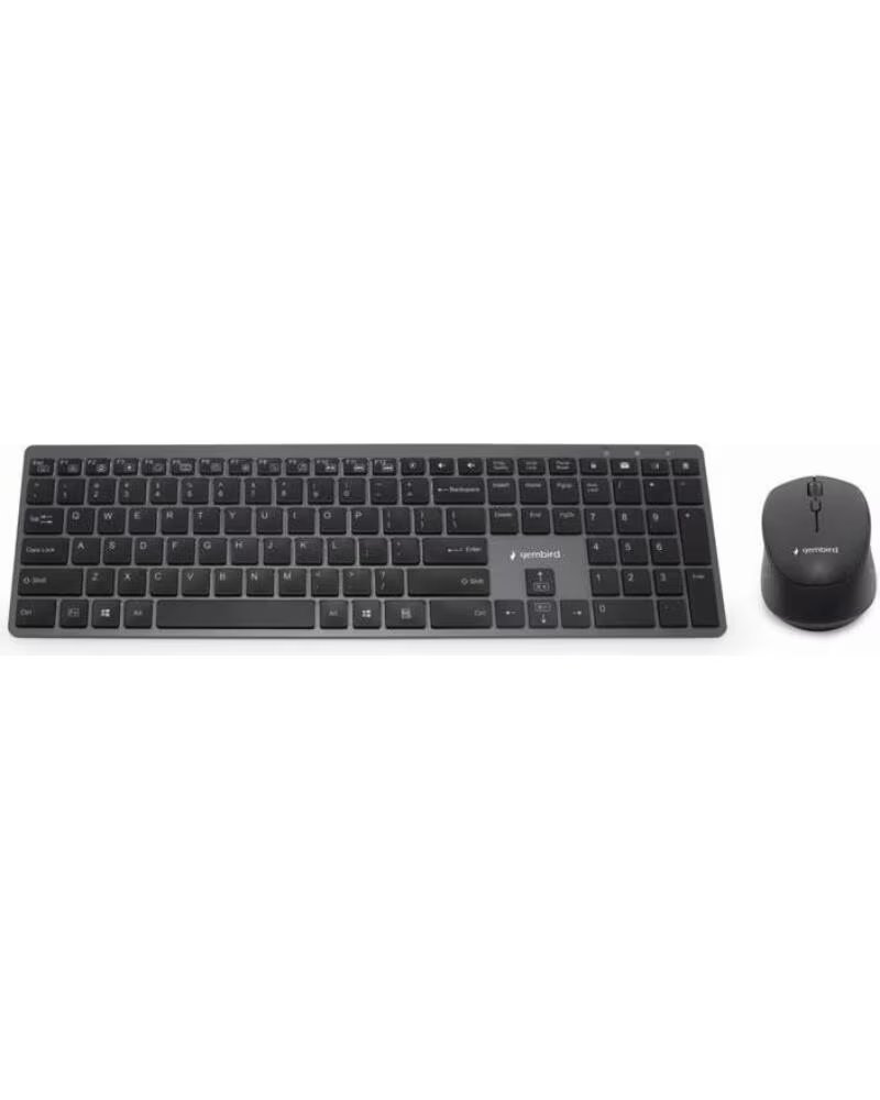 GEMBIRD Kit TecladoRaton Inalambr Pro Slim Negro