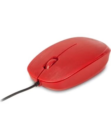 NGS Raton con cable flamered - optico - 1000dpi - 2 botones scroll - ergonomico - usb - rojo
