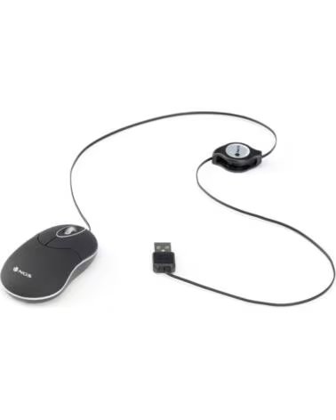 NGS Raton con cable sin black - 100dpi - 2 botones - usb