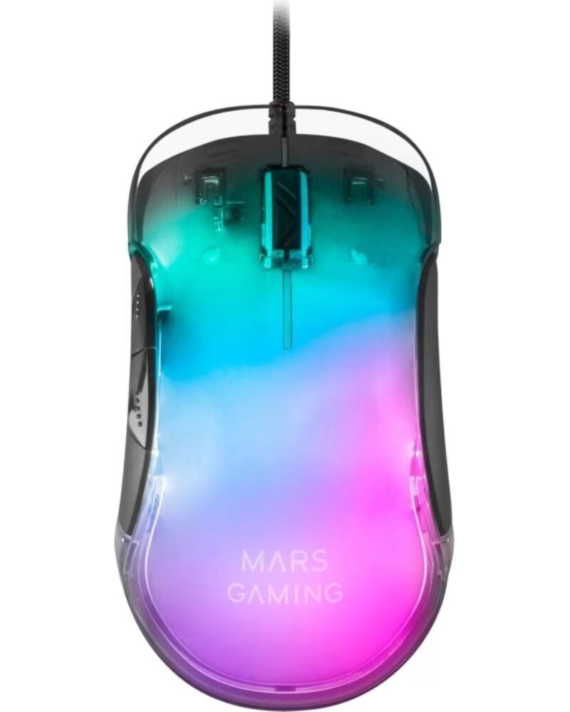 MARS GAMING Mouse raton mmglow optico usb 7 botones 12800ppp rgb