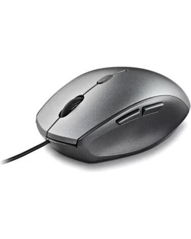 NGS Raton wired ergo silent mouse gris