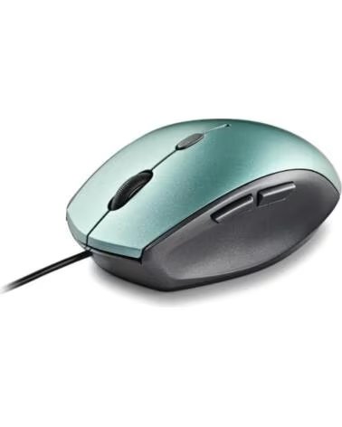 NGS Raton wired ergo silent mouse azul