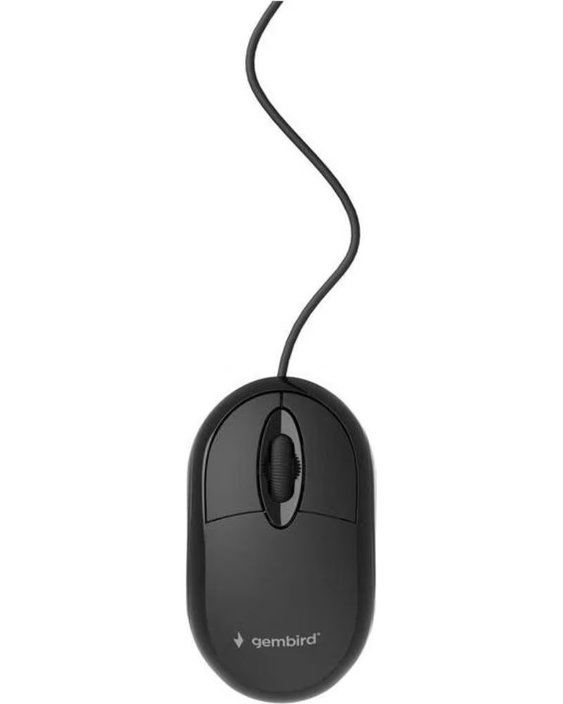 GEMBIRD Raton optico USB 3 botones cable Negro