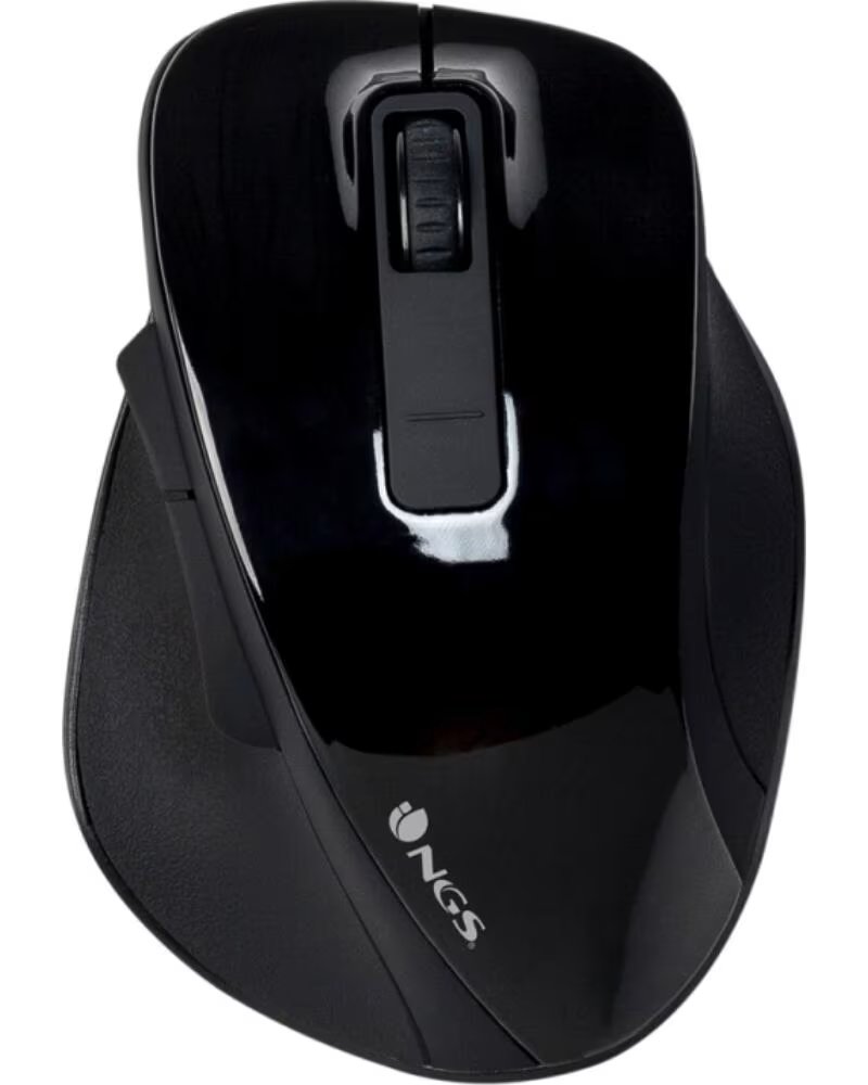 NGS Raton inalambrico bowblack - 2 4ghz - 800 - 1600dpi - 5 botones scroll - nano receptor usb - 1aa - negro