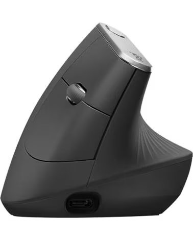 LOGITECH MX Vertical Raton ergonomico Negro