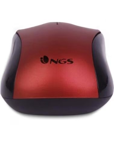 NGS Raton optico wired crew rojo cable 1 3m - 2 botones - 1200 dpi