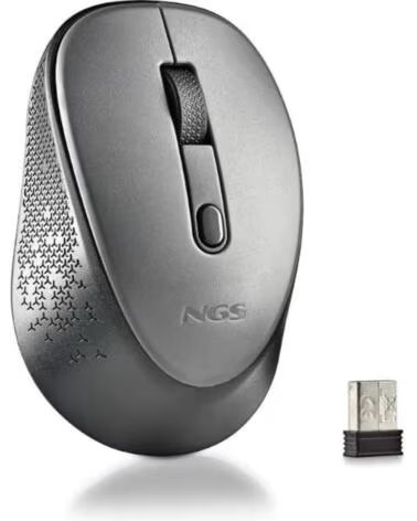 NGS RATON INALAMBRICO 800-1600DPI Gris