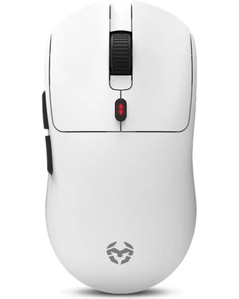 KROM KLEVER Raton gaming superligero wireless Blco