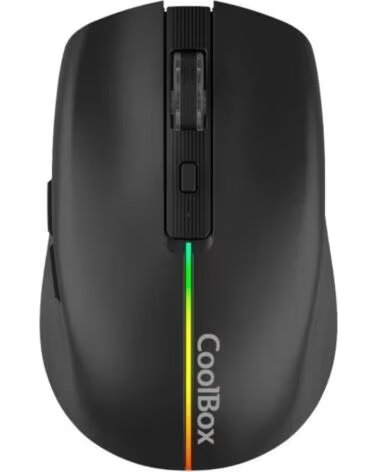 COOLBOX Gaming Raton W01 1600DPI Inalambrico Negr