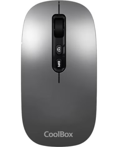 COOLBOX Raton W02-IA Inalambrico RFBT Gris