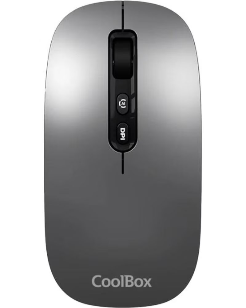 COOLBOX Raton W02-IA Inalambrico RFBT Gris