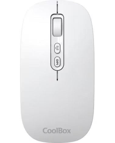 COOLBOX Raton W02-IA Inalambrico RFBT Blanco