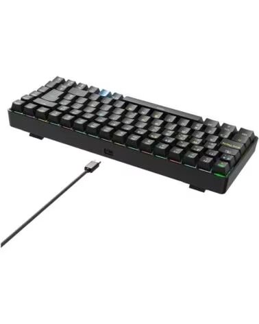 HIDITEC Teclado Gaming Mecanico Inalambrico GM1K- Hot-Swap switch Gateron Red