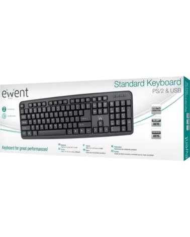 EWENT Teclado Slim EW3109 usb Negro