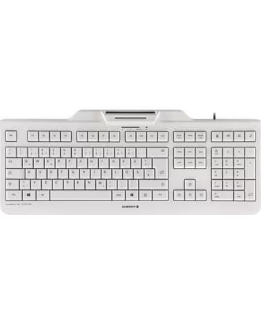 CHERRY Teclado kc 1000 sc lector de tarjeta chip integrado dni usb blanco