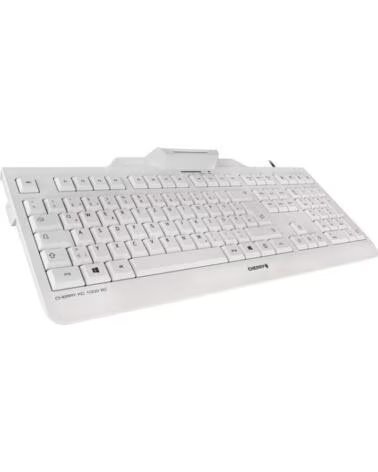CHERRY Teclado kc 1000 sc lector de tarjeta chip integrado dni usb blanco