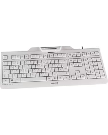CHERRY Teclado kc 1000 sc lector de tarjeta chip integrado dni usb blanco