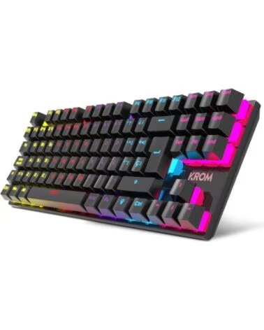 KROM Teclado Gaming NXKASICTKL TKL RAINBOW