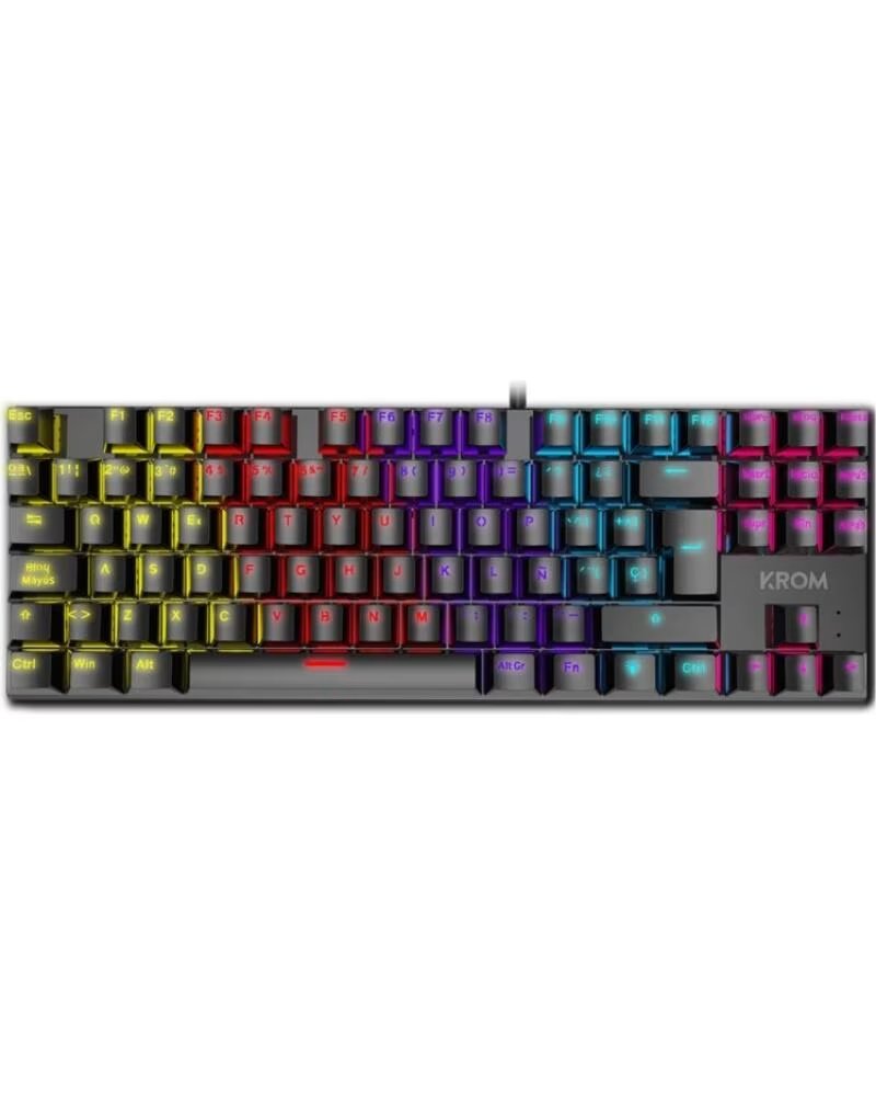 KROM Teclado Gaming NXKASICTKL TKL RAINBOW