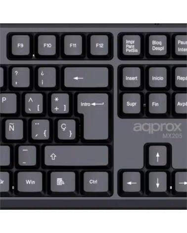 APPROX Teclado X205 USB 2 0 Negro
