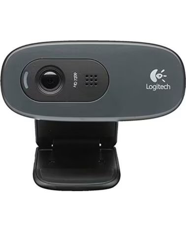 LOGITECH C270 WebCam HD 720p 3Mpx USB Negra