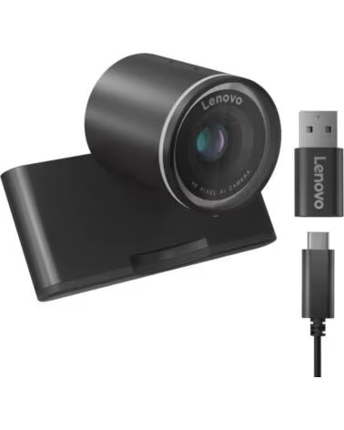 LENOVO WebCam 8 MP 4K Ultra HD USB-C Negra