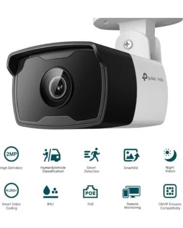TP-LINK VIGI Camara IP Bullet C320I 2MP Plastico IR 2 8mm