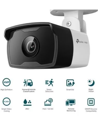 TP-LINK CAMARA VIGI BULLET VIGI C340I 4mm 4MP IR 30m