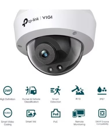 TP-LINK CAMARA VIGI DOME VIGI C220I 4mm 2MP IR 30m