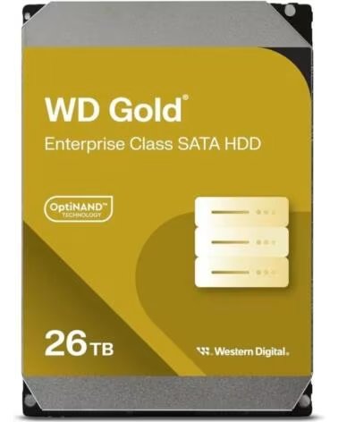 WESTERN DIGITAL GOLD WD261KRYZ INTERNE FESTPLATTE HDD 26TB 3,5 ZOLL SATA-600