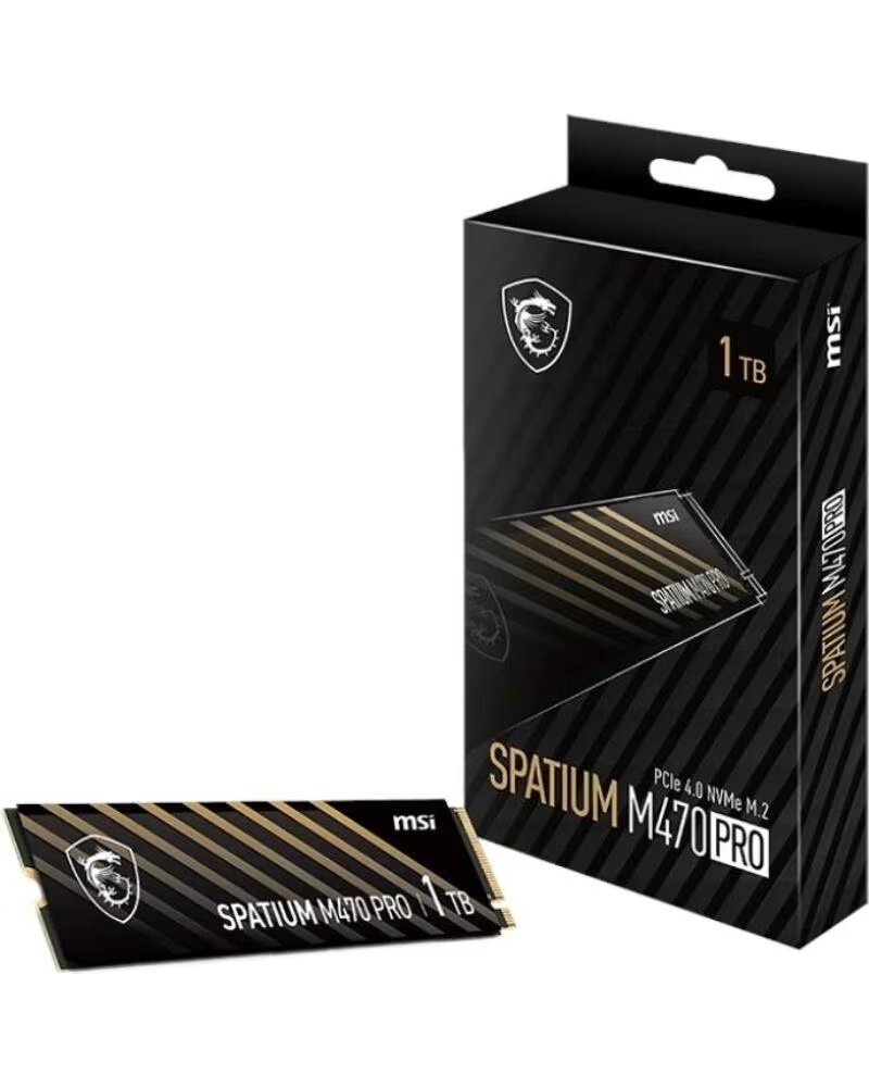 MSI SSD Spatium M470 Pro 1Tb PCIe 4 0 NVMe 6000Mbs
