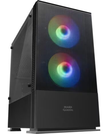 MARS GAMING Caja ordenador mcz premium negro micro atx 1 x 3 0 2 x usb 2 0 2 x 120mm frgb