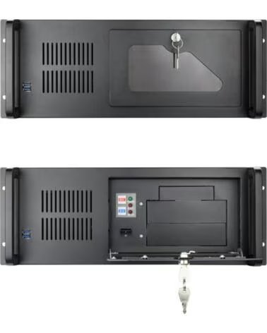 TOOQ Caja RACK-406N-USB3 4U 19 ATX Sin F A Negro