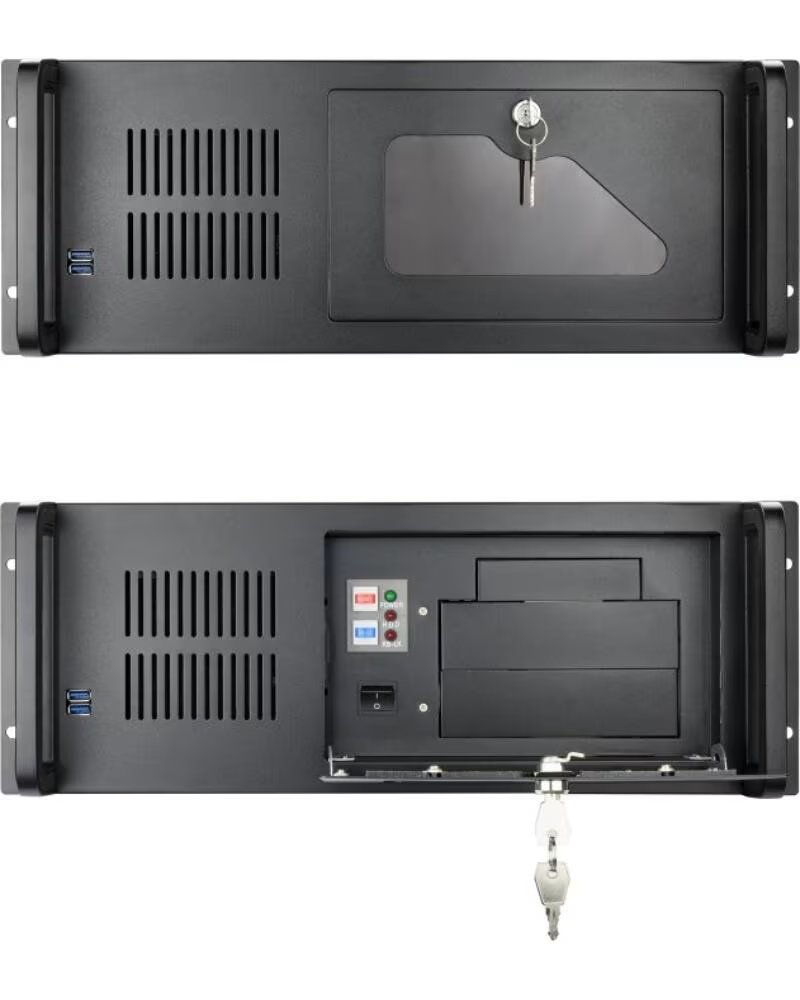 TOOQ Caja RACK-406N-USB3 4U 19 ATX Sin F A Negro