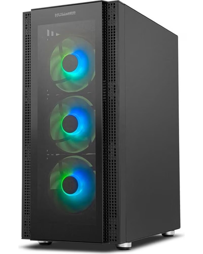 NOX Caja ordenador gaming hummer horus atx 1 x usb 3 0 2 x usb 2 0 4 x 120mm argb