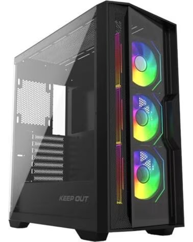 KEEP OUT Caja M-Atx KO XC-500 ARGB Usb3 BlackGlass