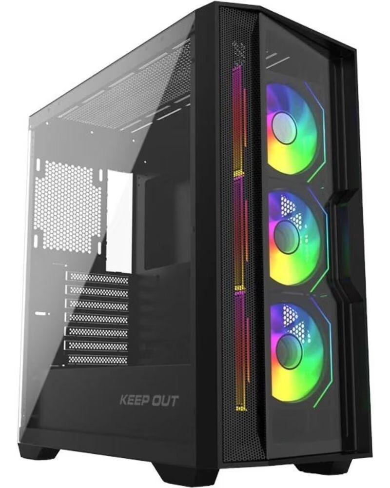 KEEP OUT Caja M-Atx KO XC-500 ARGB Usb3 BlackGlass
