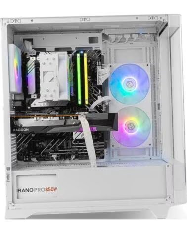 NOX Semitorre HUMMER ETHER Cristal Curvo Blanco