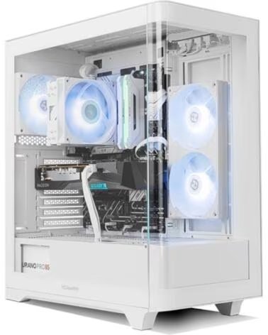 NOX Semitorre HUMMER ETHER Cristal Curvo Blanco