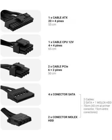 COOLBOX FUENTE ALIM ATX POWERLINE3 650W 85EFI