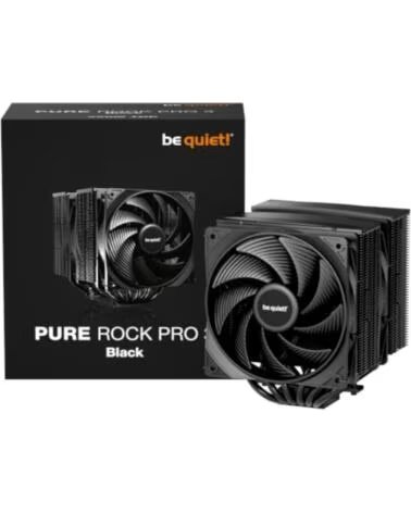 BE QUIET Ventilador disipador cpu pure rock pro 3 2x 120mm negro