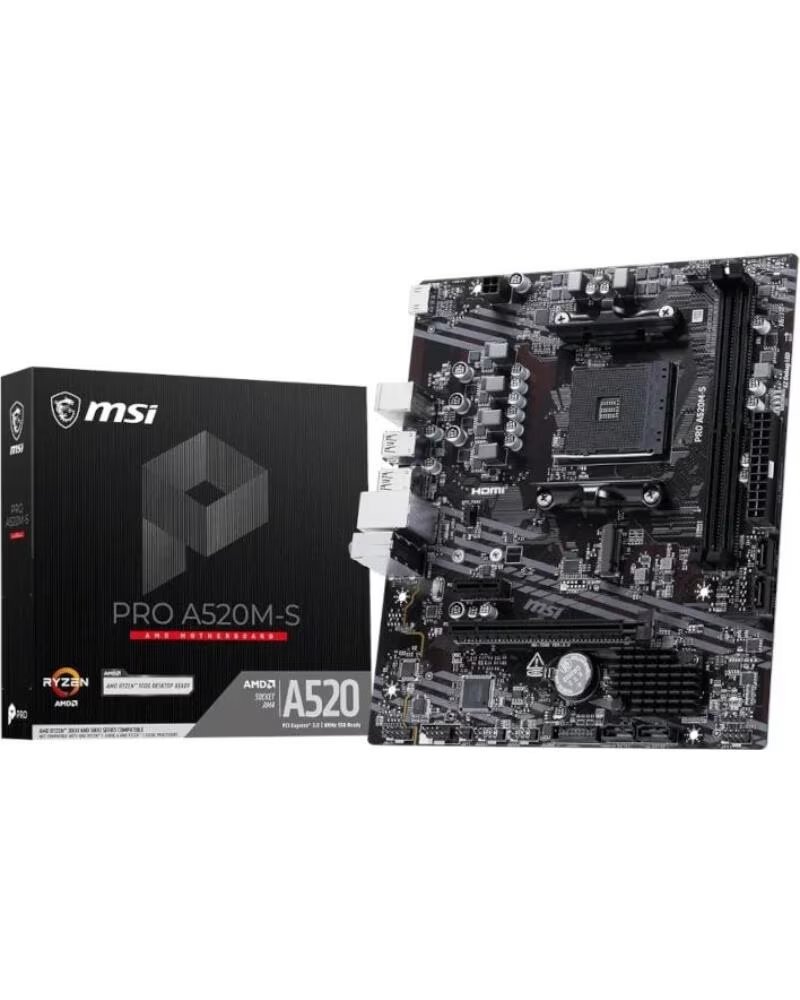 MSI Placa Base PRO A520M-S mATX AM4