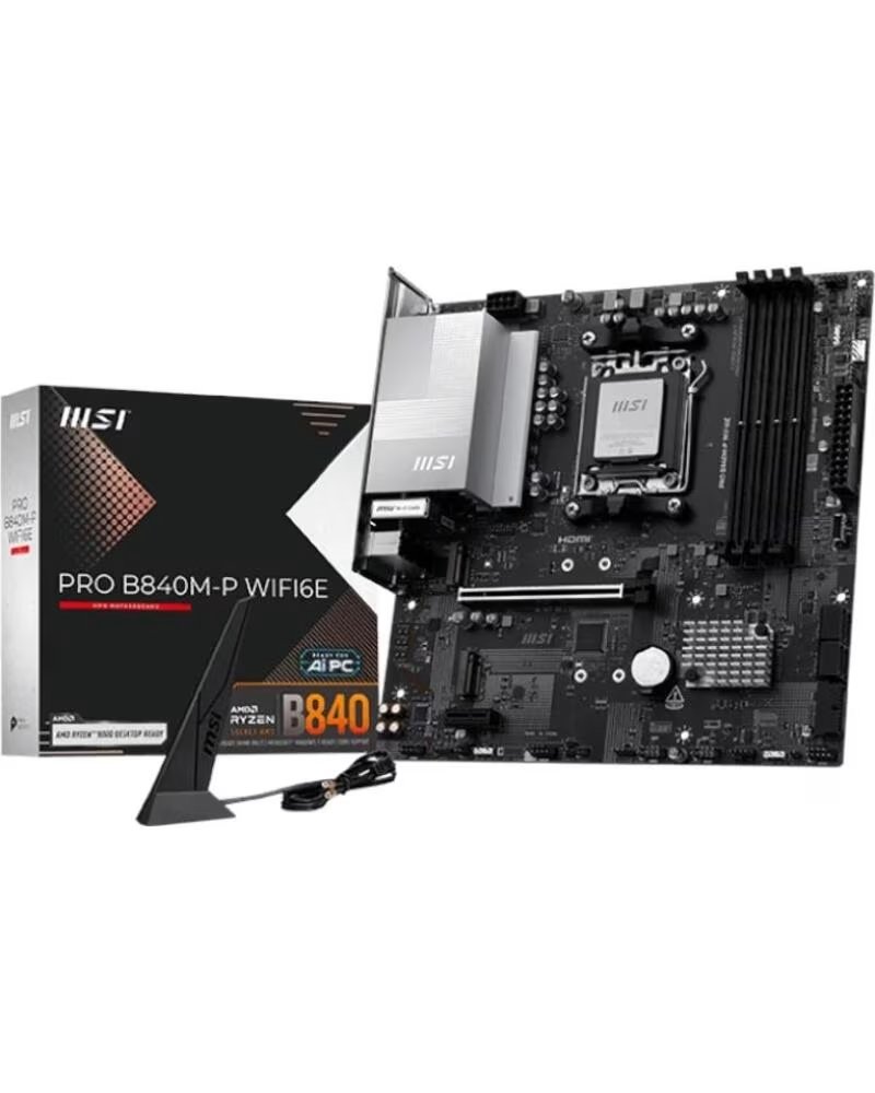 MSI Placa Base PRO B840M-P WIFI6E DDR5 mATX