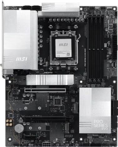 MSI Placa Base PRO X870E-S EVO WIFI DDR5 ATX