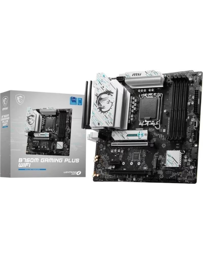MSI Placa base 1700 b760m gaming plus wifi ddr5
