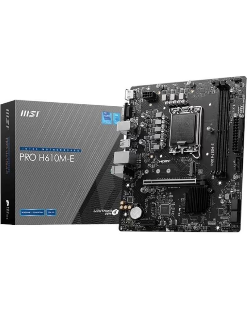 MSI Placa Base PRO H610M-E DDR5 mATX 1700