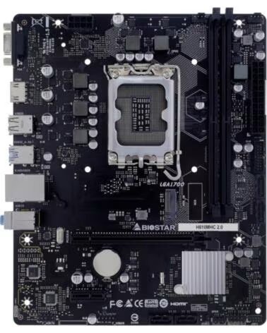 BIOSTAR Placa Base H610MHC 2 0 DDR4 mATX LGA1700